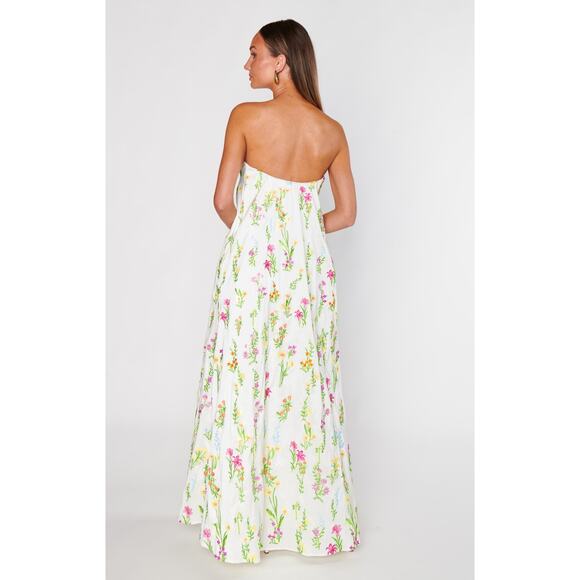 Show Me Your Mumu Riley Floral Maxi Dress Ethereal Sequins S - Picture 8 of 9